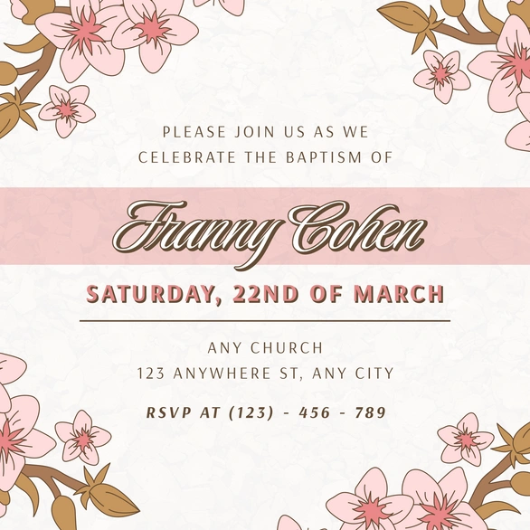 Baptism Celebration