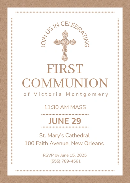First Communion Celebration