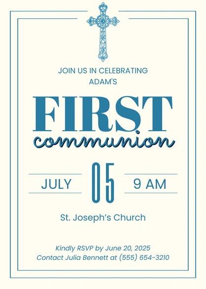 Invitation for First Communion