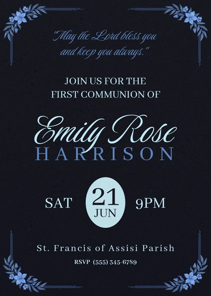 Invitation to First Communion