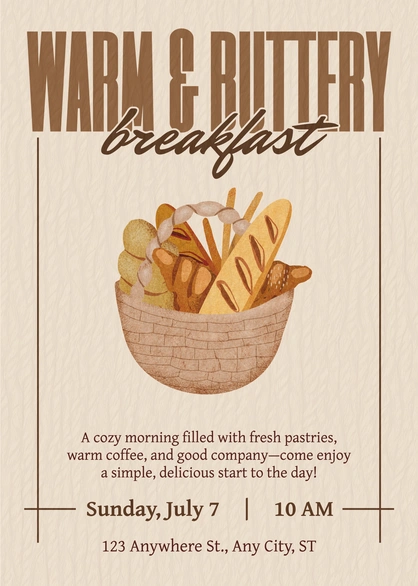Breakfast Event Invitation