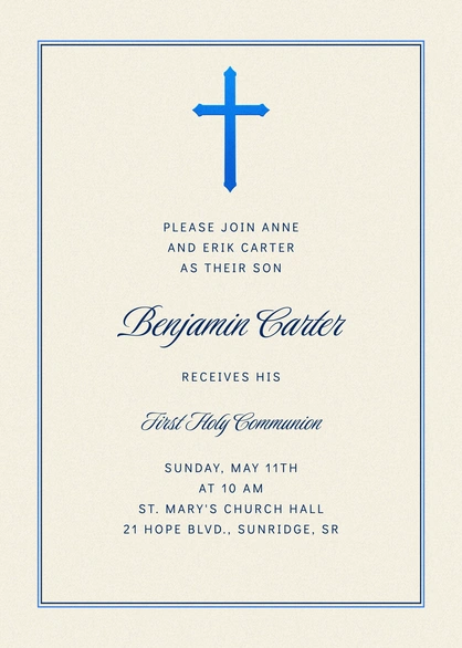 First Holy Communion