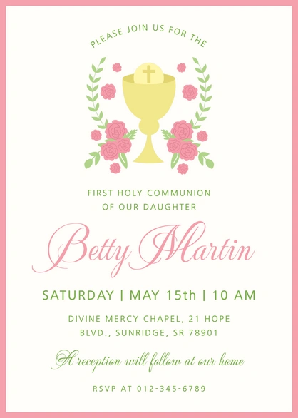 Betty Martin's First Holy Communion