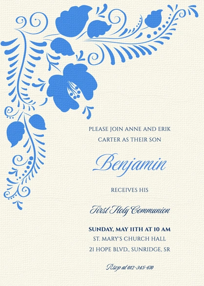 First Holy Communion