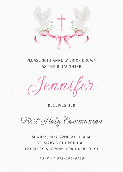 First Holy Communion Event
