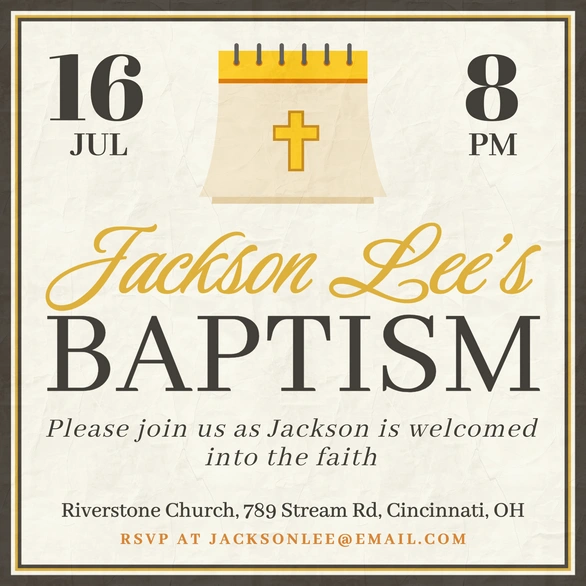 Baptism Invitation