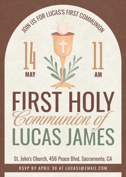 First Holy Communion of Lucas James