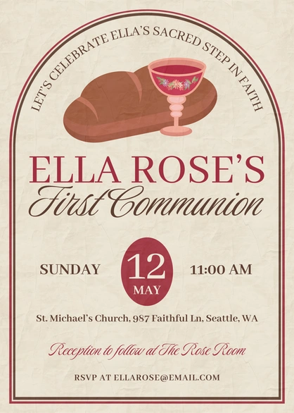 First Communion Invitation