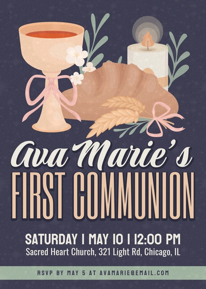First Communion Invitation