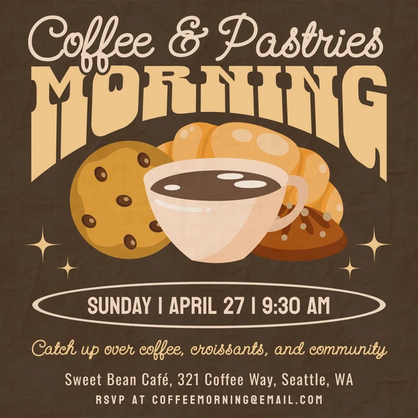 Coffee and Pastries Morning Event