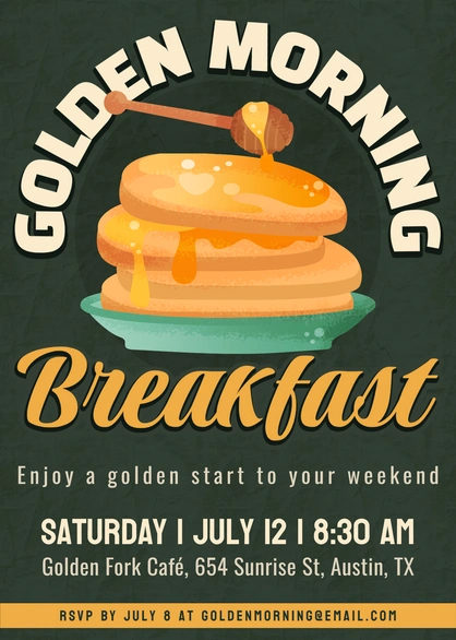 Breakfast Event Invitation
