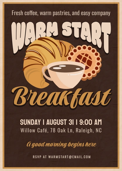 Breakfast Event Invitation