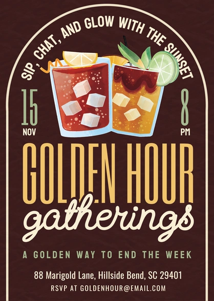 Evening Gathering Invitation