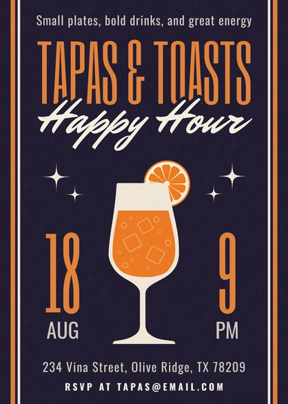 Tapas & Toasts Happy Hour Event