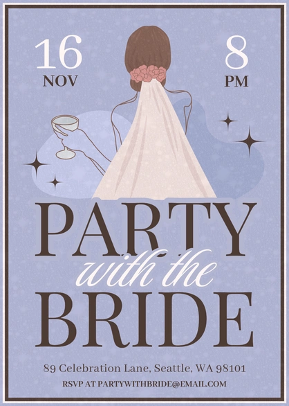 Bride party invitation