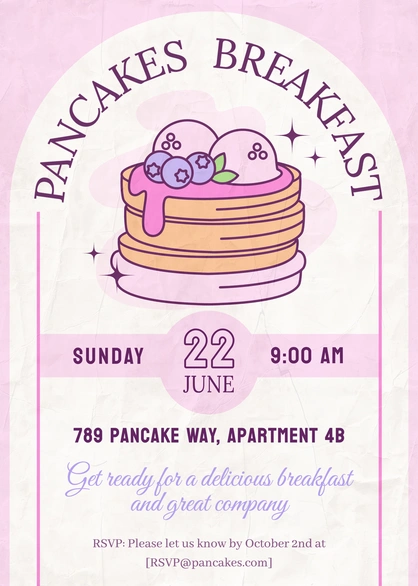 Breakfast Event Invitation