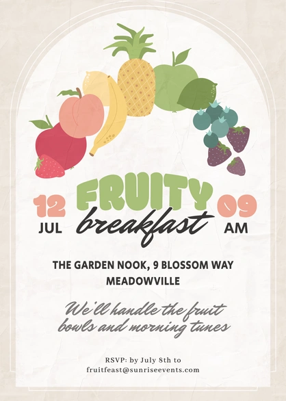 Breakfast Event Invitation