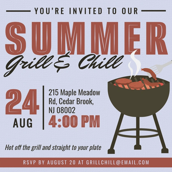 Summer Grill & Chill Event