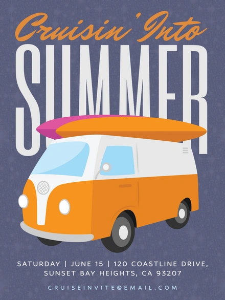 Summer Cruise Event Invitation