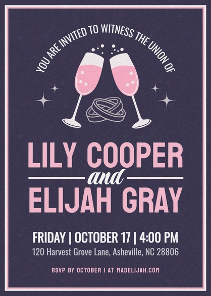 Invitation to a wedding