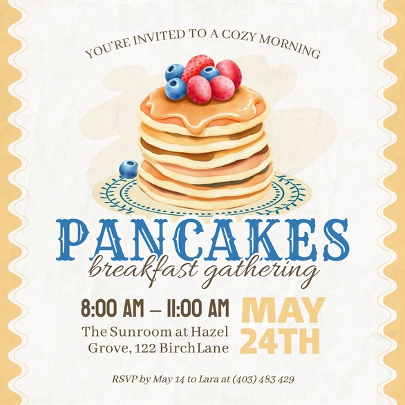 Breakfast Event Invitation