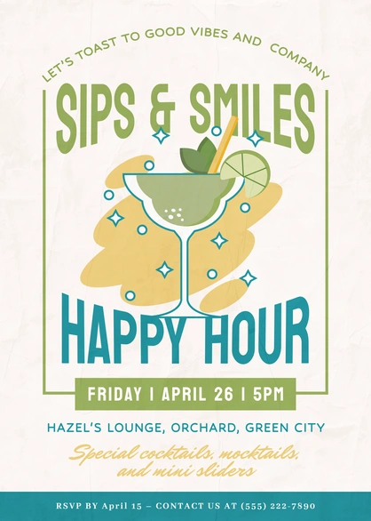 Happy Hour Event Invitation
