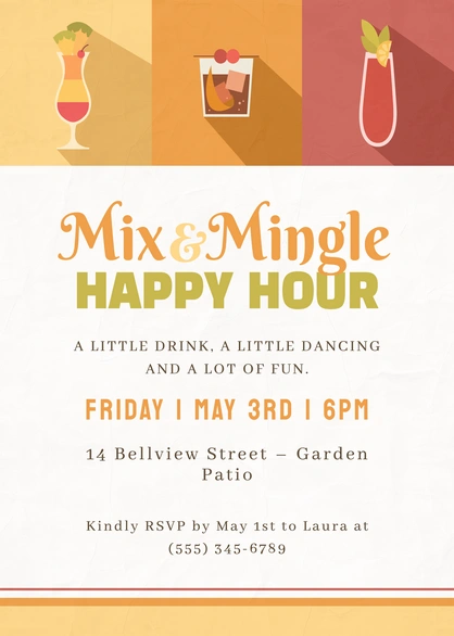 Happy Hour Event Invitation