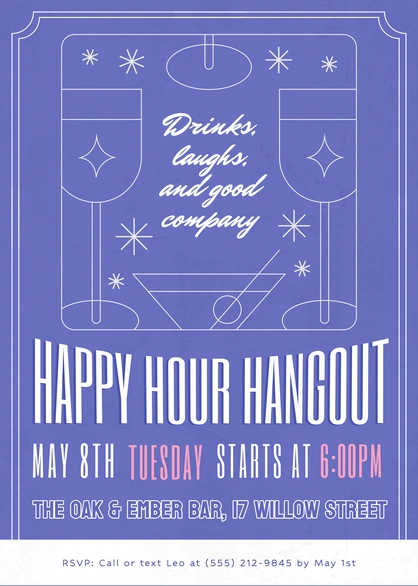 Invitation to a Happy Hour event