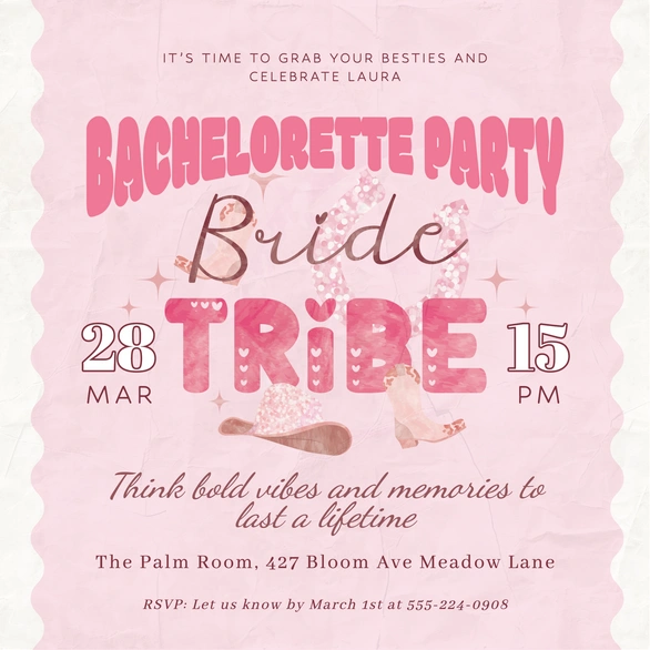Bachelorette Party Announcement
