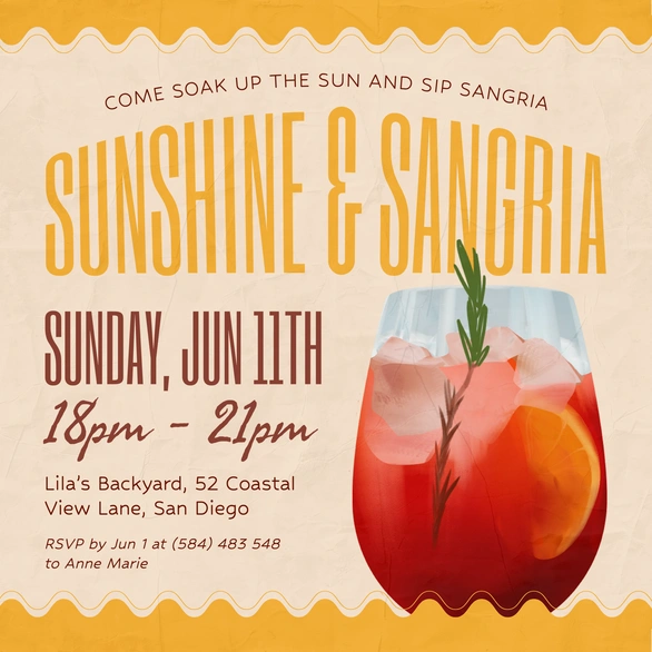 Sunshine & Sangria Event