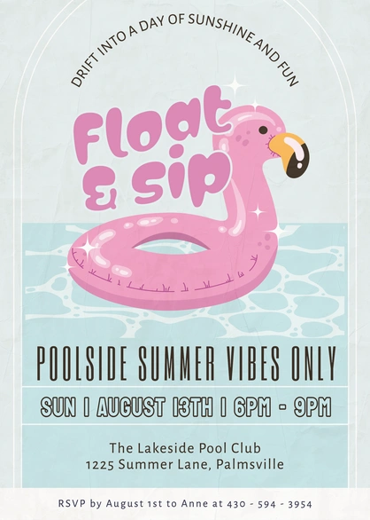 Poolside Summer Vibes Event