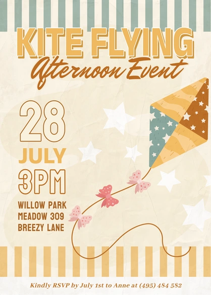 Kite Flying Event Invitation