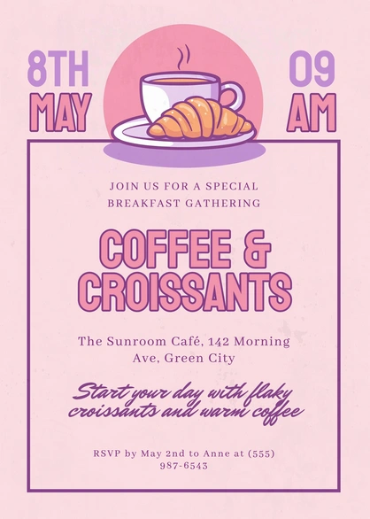 Special Breakfast Gathering Invitation