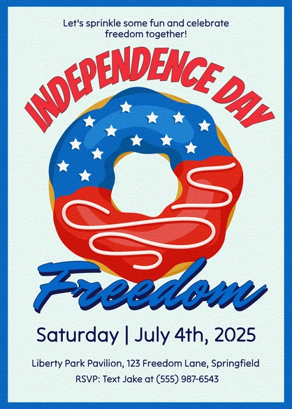Independence Day event invitation