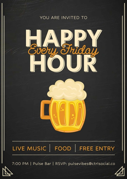 Happy Hour Announcement