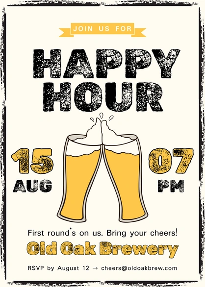 Invitation to Happy Hour
