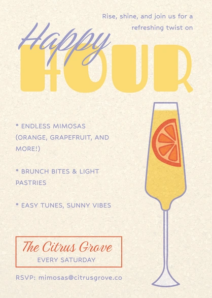 Invitation to Happy Hour Event