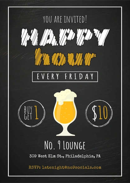Invitation to Happy Hour Event