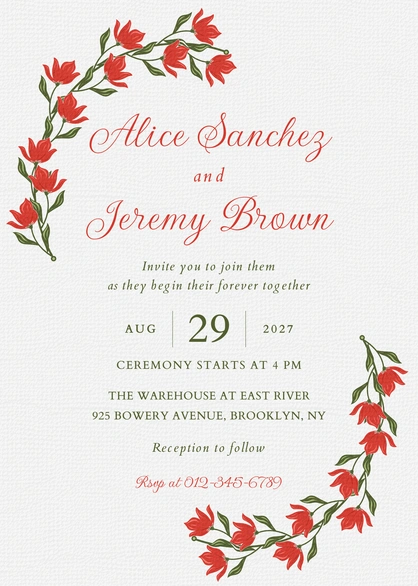 Wedding Invitation Card