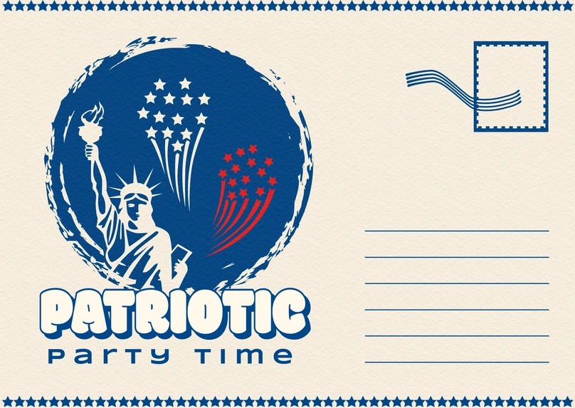 Patriotic Celebration Invitation