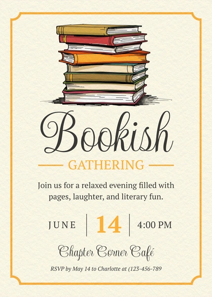 Literary Event Invitation