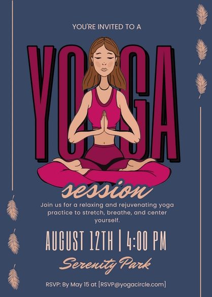 Yoga Session Announcement
