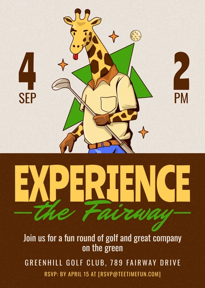 Golf Event Invitation