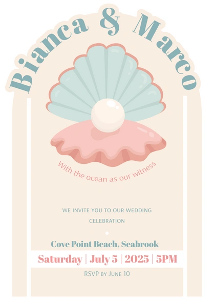 Wedding Invitation for Bianca & Marco