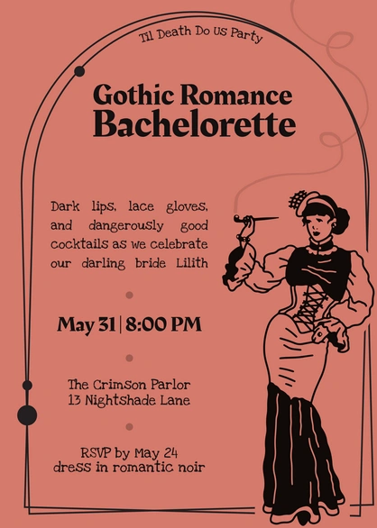 Bachelorette Party Invitation