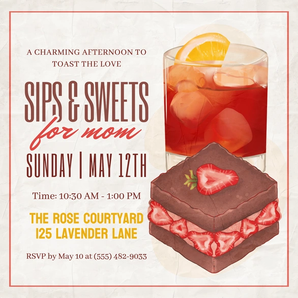 Mother's Day Event Invitation