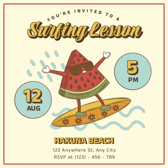 Surfing Lesson Event