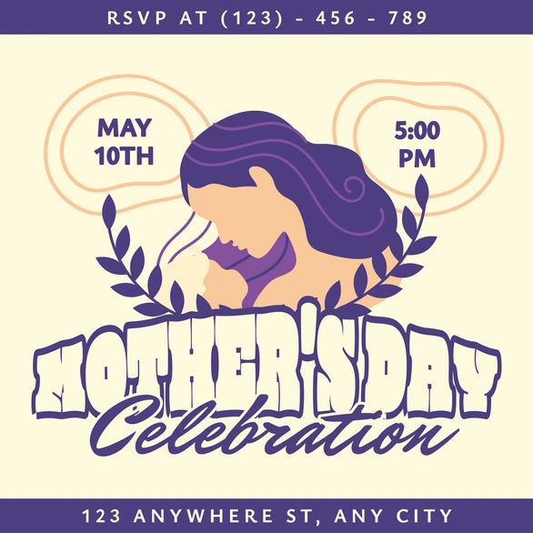 Mother's Day Event Invitation