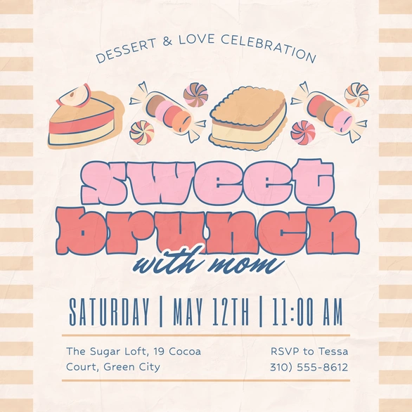 Sweet Brunch Invitation