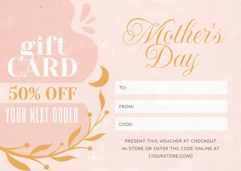 Mother's Day Gift Card